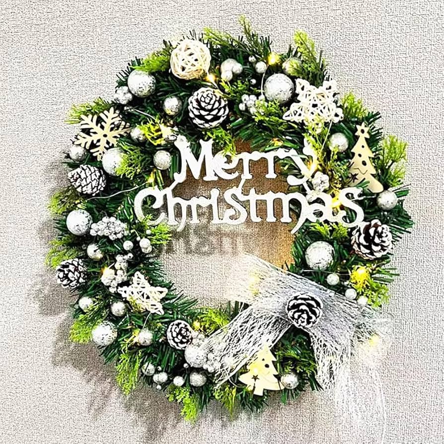 クリスマスフラワーリース♡白銀のクリスマスリース クリスマスフラワーリース♡白銀のクリスマスリース BunBunBee